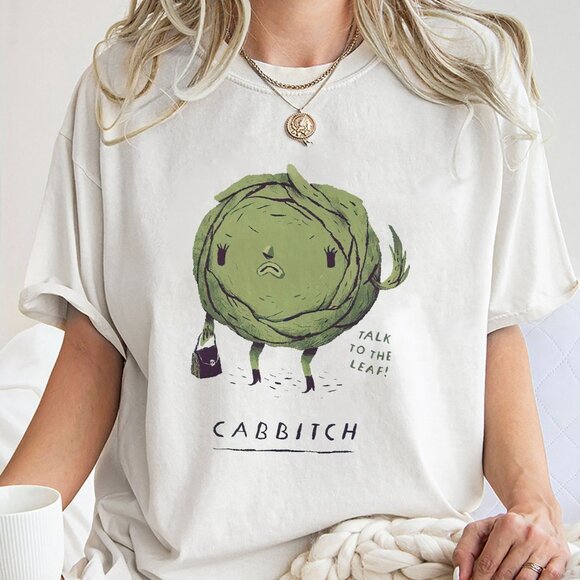 Talk To The Leaf Cabbitch Shirt, Trending Unisex Tee - Picture 1 of 4